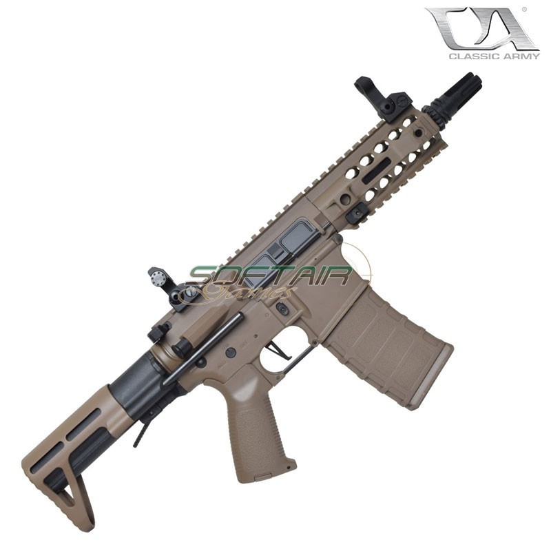 Electric rifle M4 AR4-SBR SMG DARK EARTH Classic Army (enf009p-de)