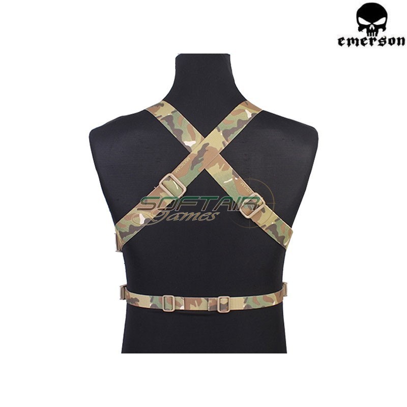Chest rig Simplm Tactics style MULTICAM Emerson (EM7441MC)