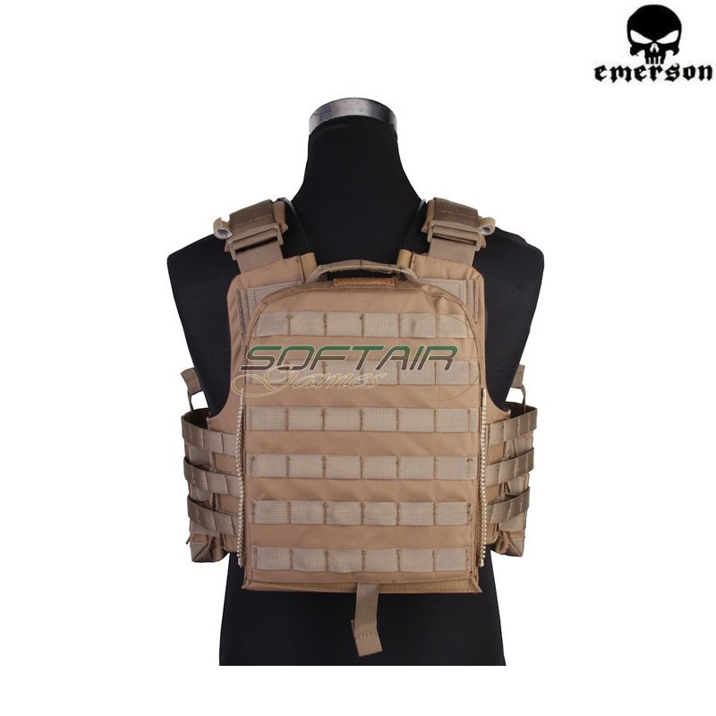 NAVY Cage Plate Carrier Tactical VEST COYOTE BROWN Emerson (em7435e)