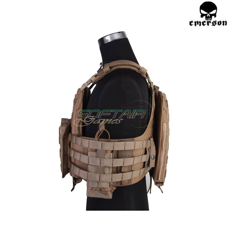 NAVY Cage Plate Carrier Tactical VEST COYOTE BROWN Emerson (em7435e)