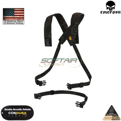 Chest rig x-harness kit MULTICAM® BLACK Genuine Usa emerson (em7409mcbk)