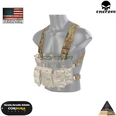 Chest rig x-harness kit MULTICAM® BLACK Genuine Usa emerson (em7409mcbk)