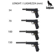 MODE-2 Carbon Fiber SLIM Silencer 54mm for 14mm CCW Laylax (la-741439)