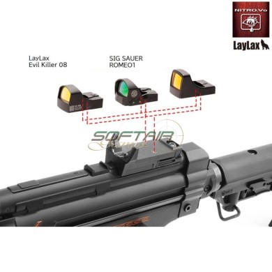 Direct Mount Aegis SMG BLACK per MP5 & G3 Nitro.Vo Laylax (la-172310)
