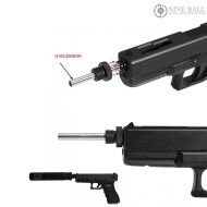 Canna di precisione LONG per G18C/M93R AEP da 168mm 6.03mm Nine Ball (nb-588864)