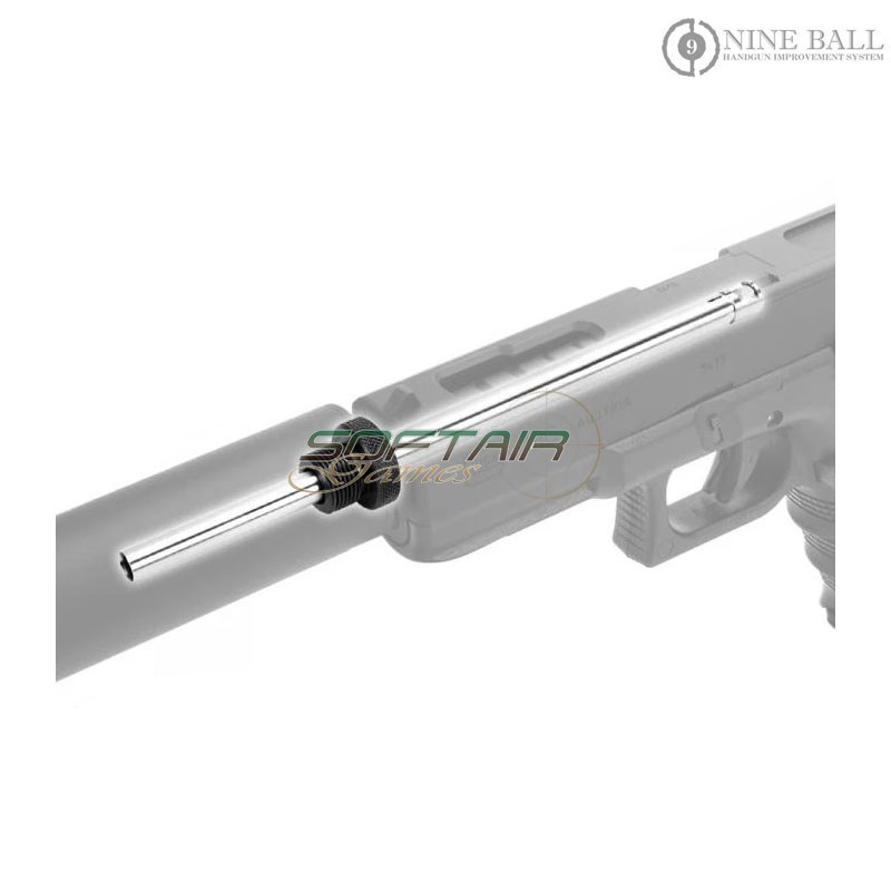 Canna di precisione LONG + adattatore 14mm CCW per G18C AEP da 168mm 6.03mm Nine Ball (nb-175786)