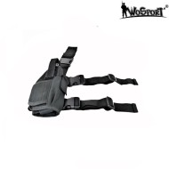 Leg Universal Holster Black Tornado For Right Hand Wosport (wo-gb11b) Leg Universal Holster Black Tornado For Right Hand Wosport (wo-gb11b)