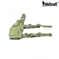 Fondina Cosciale Olive Drab Tornado Per Mano Destra Universale Wosport (wo-gb11v)