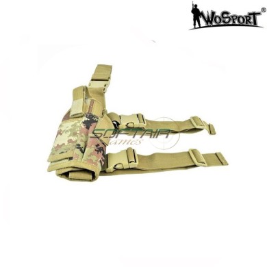 Leg Universal Holster Italian Camo Tornado For Right Wosport (wo-gb11tc)