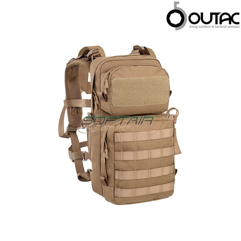 Combo Mini Chest rig + Backpack Poly COYOTE TAN Outac (ot-rc202-kit-ct)