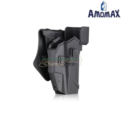 Fondina rigida per Glock 17/19 e CZ P10C con RED DOT Amomax (am-45155)