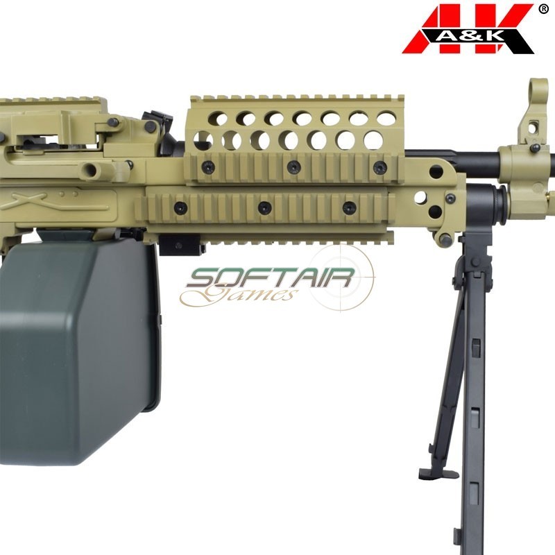 Mitragliatrice Elettrica New Gen. Mk46 Mod 0 DARK EARTH A&K (mk46t) Mitragliatrice Elettrica New Gen. Mk46 Mod 0 DARK EARTH A&K (mk46t)
