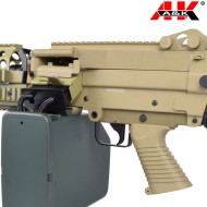 Mitragliatrice Elettrica Mk46 Mod 0 Polymer V. DARK EARTH A&K (mk46pt)