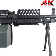 Electric Machine Gun Mk46 Mod 0 Polymer V. BLACK A&K (mk46p)