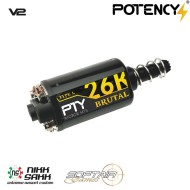 Short shaft motor 26k brutal™ ns/sg potency® (pty-s26k) Short shaft motor 26k brutal™ ns/sg potency® (pty-s26k)