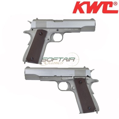 Blowback Co2 Pistol 1911 Tactical Series Silver KWC (Kw-1911tacs)