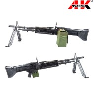 Mitragliatrice elettrica M60 Vietnam UPGRADED Ver. BLACK A&K (mk60n) Mitragliatrice elettrica M60 Vietnam UPGRADED Ver. BLACK A&K (mk60n)