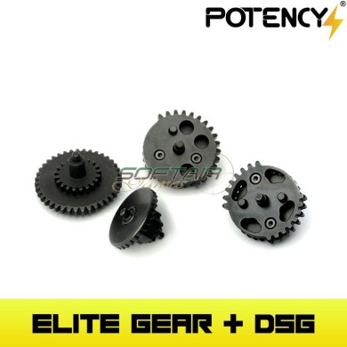 KIT ingranaggi ELITE GEAR 18:1 + DSG Potency® (PTY-KITDSG18) KIT ingranaggi ELITE GEAR 18:1 + DSG Potency® (PTY-KITDSG18)