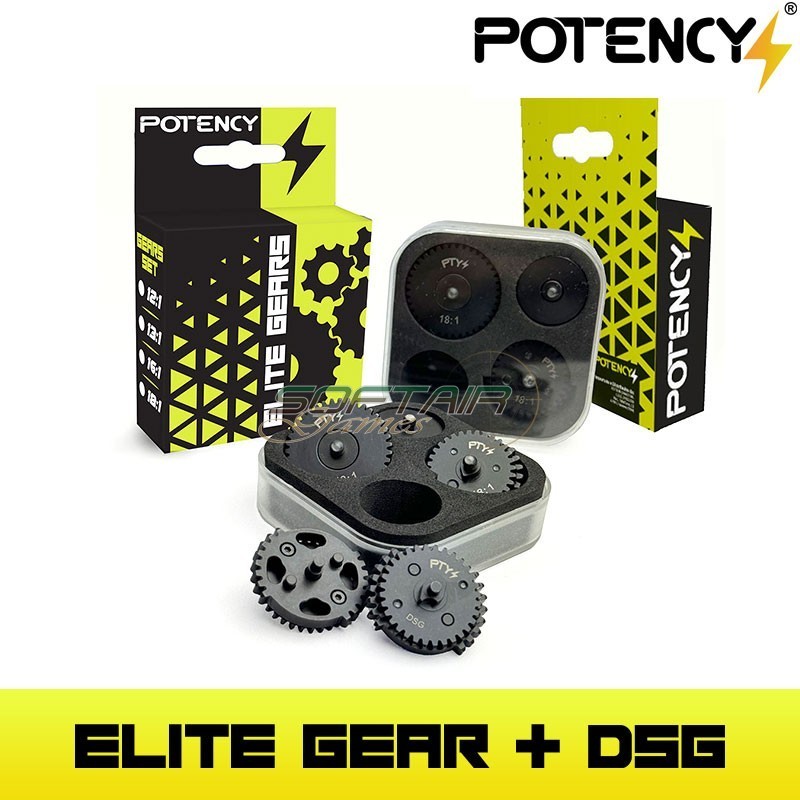 KIT ingranaggi ELITE GEAR 18:1 + DSG Potency® (PTY-KITDSG18) KIT ingranaggi ELITE GEAR 18:1 + DSG Potency® (PTY-KITDSG18)