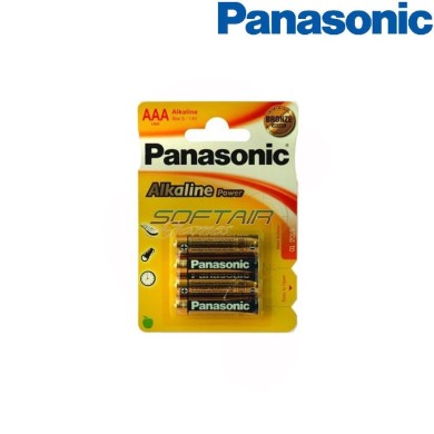 Set 4x Ministilo Batteries Aaa Alkaline Panasonic (Bat00114)