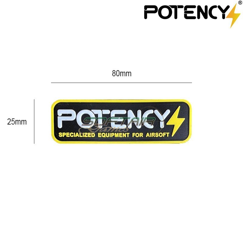 Patch 3D PVC Potency® (PTY-PATCH)