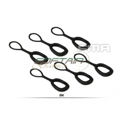 Set 6 Pcs Zipper Ring Puller Black Fma (fma-tb1048-bk)