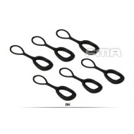 Set 6 Pcs Zipper Ring Puller Black Fma (fma-tb1048-bk)
