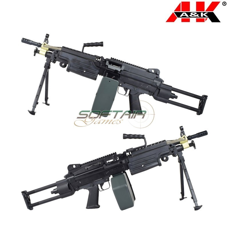 Electric Machine Gun M249 Para Full Metal A&K - Softair