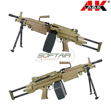 Electric Machine Gun M249 Para Full Metal DARK EARTH A&K (M249-PARAT)