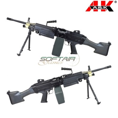 Electric Machine Gun New Gen. M249 MK2 BLACK A&K (M249-MK2)