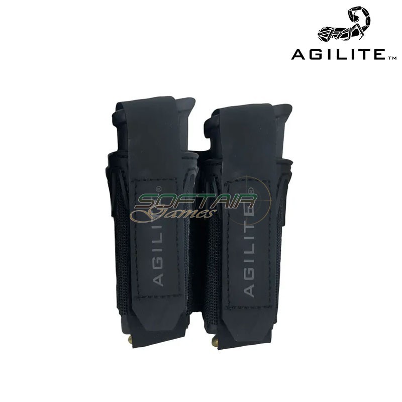 PINCER™ Pistol Double Pouch BLACK Agilite (8049blk1sz)