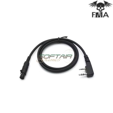 Cable KN6 / Kenwood for PTT FCS AMP FMA (fma-tb-fcs-017-bk)