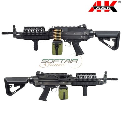 Electric Rifle MK46 EVO Battle Worn black A&K (mk46bwb)