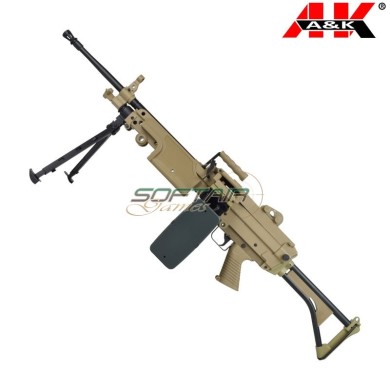 Fucile Elettrico M249-MK1 Polymer Version DARK EARTH A&K (m249-mk1pt)