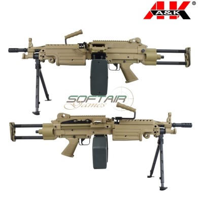 Electric Rifle M249 Para Polymer Version DARK EARTH A&K (m249-parapt)