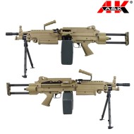 Electric Rifle M249 Para Polymer Version DARK EARTH A&K (m249-parapt) Electric Rifle M249 Para Polymer Version DARK EARTH A&K (m249-parapt)