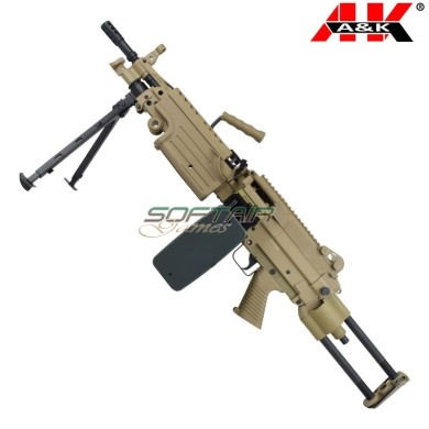 Electric Rifle M249 Para Polymer Version DARK EARTH A&K (m249-parapt)