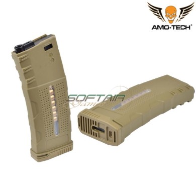 Mid-cap magazine 150bb alfa w/dummy bullets dark earth for m4 series amo-tech® (amt-js-alfa-de)