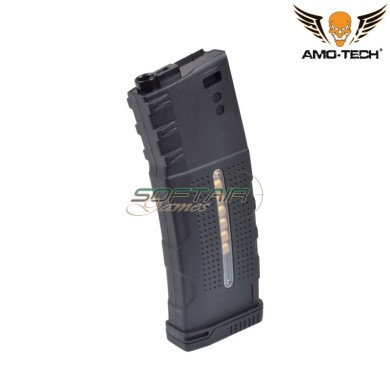 Mid-cap magazine 150bb alfa w/dummy bullets black for m4 series amo-tech® (amt-js-alfa-bk)