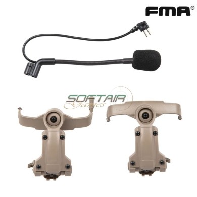 Adattatore elmetto COM-AMP mount per COMTAC II o III - DARK EARTH FMA (fma-tb1443-de)