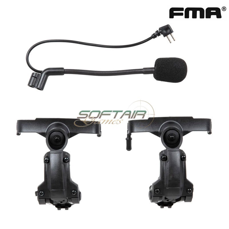 Adattatore elmetto COM-AMP mount per COMTAC II o III - BLACK FMA (fma-tb1443-bk) Adattatore elmetto COM-AMP mount per COMTAC II o III - BLACK FMA (fma-tb1443-bk)