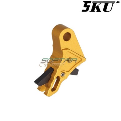 CNC trigger Type Killer Velocity Gold-Black for Glock Marui/WE 5KU (5ku-gb-553-g)