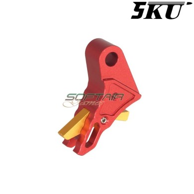 CNC trigger Type Killer Velocity Red-Gold for Glock Marui/WE 5KU (5ku-gb-553-rd)