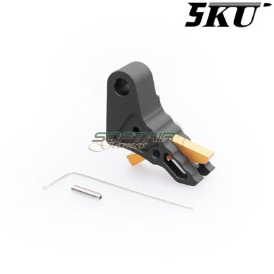 CNC trigger Type Killer Velocity Black-Gold for Glock Marui/WE 5KU (5ku-gb-553-bk) CNC trigger Type Killer Velocity Black-Gold for Glock Marui/WE 5KU (5ku-gb-553-bk)