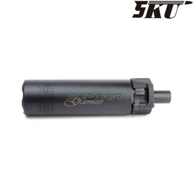 Sf socom 46 mini 12mm cw black silencer for mp7 5ku (5ku-270-bk)
