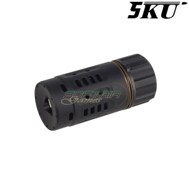 Enhanced Muzzle Brake Pyro 14mm CCW BLACK 5KU (5ku-349-bk)