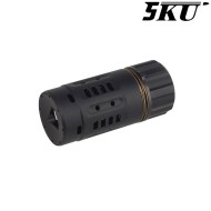 Enhanced Muzzle Brake Pyro 14mm CCW BLACK 5KU (5ku-349-bk)