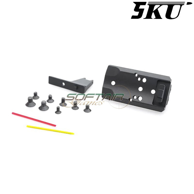 RMR mount e tacca di mira Glow Fiber per AAP-01 5KU (5ku-abaap-021-bk)