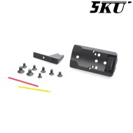 RMR mount e tacca di mira Glow Fiber per AAP-01 5KU (5ku-abaap-021-bk)