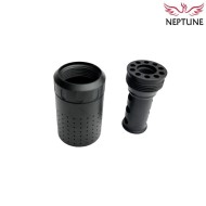 Flash hider 14mm CCW BLACK Ferfrans style Neptnue (nte-247-bk)